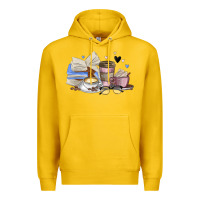 Lemon coffee and books Premium Hoodie - MaliasSmallBusiness