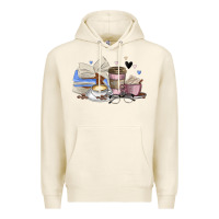 Tofu coffee and books Premium Hoodie - MaliasSmallBusiness