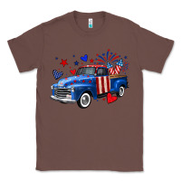 Chestnut 4th of July American flag truck Classic Tee - Neo Western