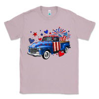 Lilac 4th of July American flag truck Classic Tee - Neo Western