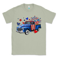 Matcha 4th of July American flag truck Classic Tee - Neo Western