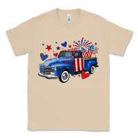 Mushroom 4th of July American flag truck Classic Tee - Neo Western