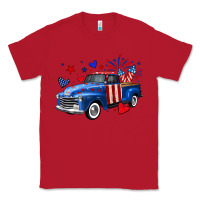 4th Of July American Flag Truck Classic Tee | Teevron