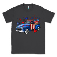 Smoke 4th of July American flag truck Classic Tee - Neo Western