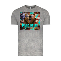 Cloud Rock papa bear american flag  tumbler Vintage Tee - BarkalooDesign
