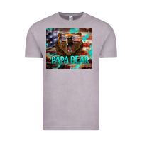 Vintage Zinc papa bear american flag  tumbler Vintage Tee - BarkalooDesign
