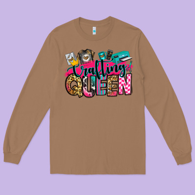 Crafting Queen Long Sleeve Tee Designed By Zillion Design Studio