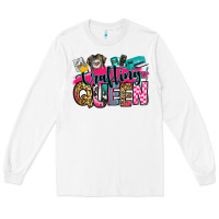 White crafting queen Long Sleeve Tee - Zillion Design Studio