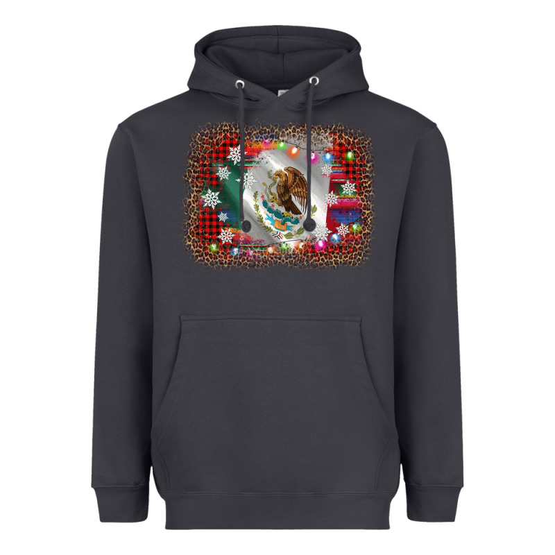 Mexico Flag Christmas Heavyweight Hoodie by AdoDesignShop | Teevron