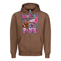 Chestnut in october we wear cheer pink football Zipper Hoodie - AdoDesignShop