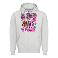 Dove Grey in october we wear cheer pink football Zipper Hoodie - AdoDesignShop