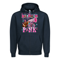 Navy in october we wear cheer pink football Zipper Hoodie - AdoDesignShop