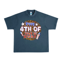Midnight Navy happy 4th of july billie wilder Urban Heavy Tee - texasbilliewilder