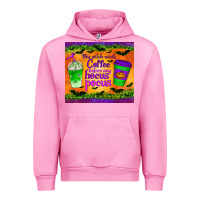 Fuchsia Pink this witch needs coffee before any hocus pocus tumbler Urban Hoodie - BundleAndBundleShop
