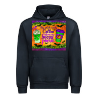 Navy this witch needs coffee before any hocus pocus tumbler Urban Hoodie - BundleAndBundleShop