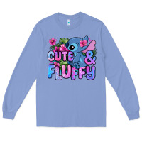 Colony Blue cute and fluffy stitch Long Sleeve Tee - Zillion Design Studio