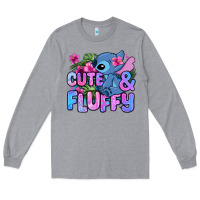 Heather Grey cute and fluffy stitch Long Sleeve Tee - Zillion Design Studio