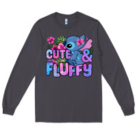 Smoke cute and fluffy stitch Long Sleeve Tee - Zillion Design Studio