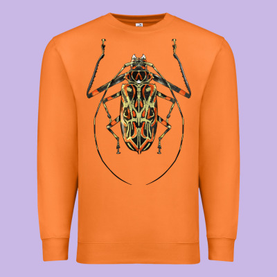 Acrocinus Beetle Illustrations Premium Sweatshirt Designed By Lillyallendesigns