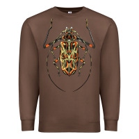 Chestnut Acrocinus Beetle Illustrations Premium Sweatshirt - LillyAllenDesigns