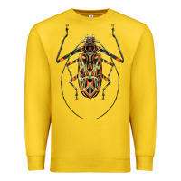Lemon Acrocinus Beetle Illustrations Premium Sweatshirt - LillyAllenDesigns