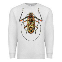 Oatmeal Heather Acrocinus Beetle Illustrations Premium Sweatshirt - LillyAllenDesigns