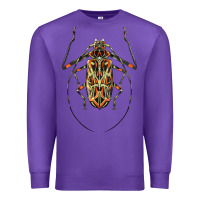 Purple Acrocinus Beetle Illustrations Premium Sweatshirt - LillyAllenDesigns