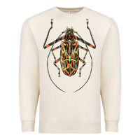 Sandshell Acrocinus Beetle Illustrations Premium Sweatshirt - LillyAllenDesigns