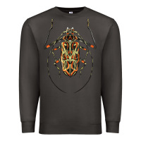 Smoke Acrocinus Beetle Illustrations Premium Sweatshirt - LillyAllenDesigns