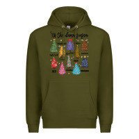 Army Green tis the damn season music Premium Hoodie - MaliasSmallBusiness
