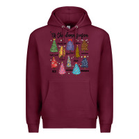 Burgundy tis the damn season music Premium Hoodie - MaliasSmallBusiness