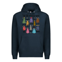 Navy tis the damn season music Premium Hoodie - MaliasSmallBusiness