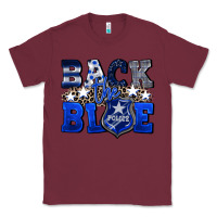 Burgundy Back to blue 4th of July 4th of july Classic Tee - CowGirlArtShop