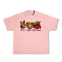 Salmon peace love Christmas Urban Heavy Tee - BarkalooDesign