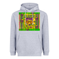 Heather Grey mardi gras dude Heavyweight Hoodie - Artiststas