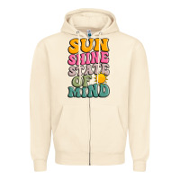 Sandshell sun shine state of mind Zipper Hoodie - JahusDesignShop
