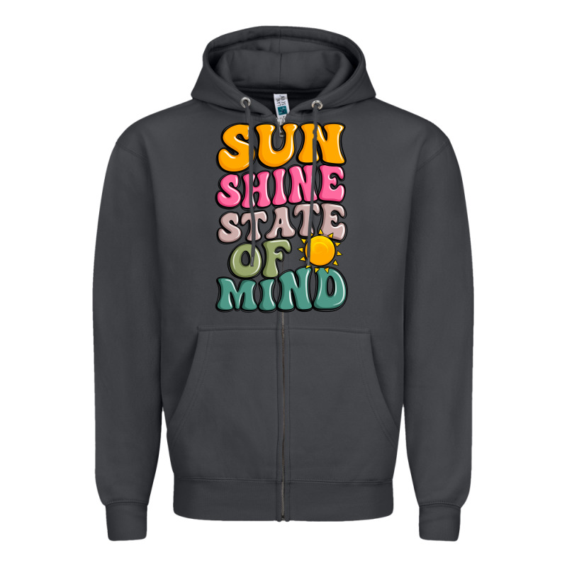 Sun Shine State Of Mind Zipper Hoodie by JahusDesignShop | Teevron