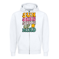 White sun shine state of mind Zipper Hoodie - JahusDesignShop