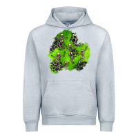 Heather Grey halloween patch 3 Urban Hoodie - BundleAndBundleShop
