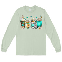 Matcha daisy coffee cups Long Sleeve Tee - Zillion Design Studio