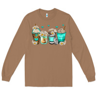 Toasted Coconut daisy coffee cups Long Sleeve Tee - Zillion Design Studio