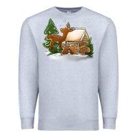 Heather Grey Christmas cookies Premium Sweatshirt - Jasminsmagicworld