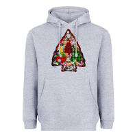 Heather Grey arrowhead christmas trees Heavyweight Hoodie - AdoDesignShop