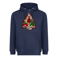 Navy arrowhead christmas trees Heavyweight Hoodie - AdoDesignShop