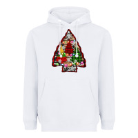 White arrowhead christmas trees Heavyweight Hoodie - AdoDesignShop