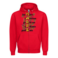 Red ella es mamá Zipper Hoodie - JahusDesignShop