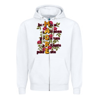 White ella es mamá Zipper Hoodie - JahusDesignShop