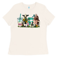 Bone cow coffee cups Ladies Tee - AdoDesignShop