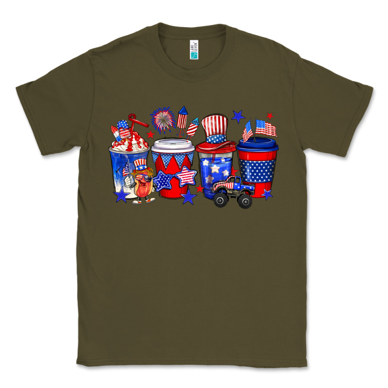 4th Of July Coffee Drinks Classic Tee by Neo Western | Teevron