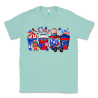 Seafoam 4th of July coffee drinks Classic Tee - Neo Western